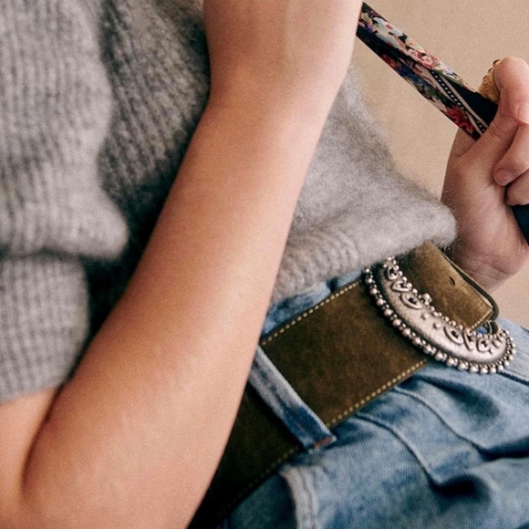 Sezane Louve Belt Sz 80 - Picture 4 of 5